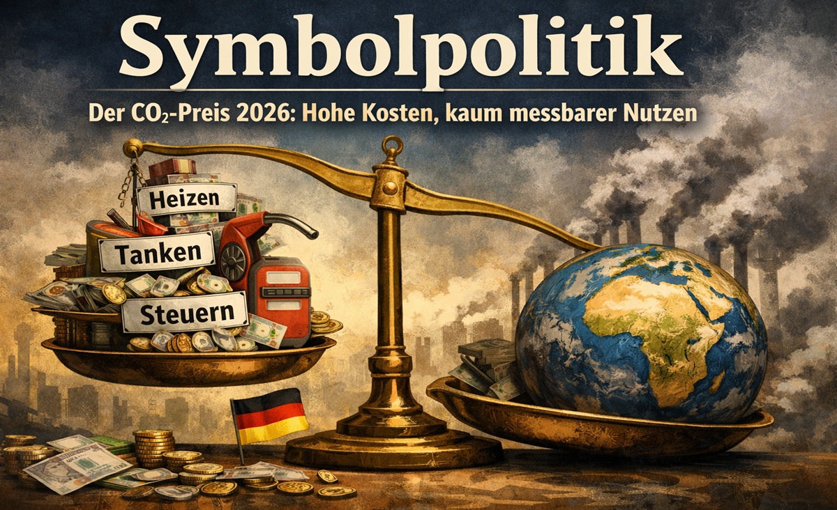 Der CO₂-Preis 2026: Hohe Kosten, kaum messbarer Nutzen